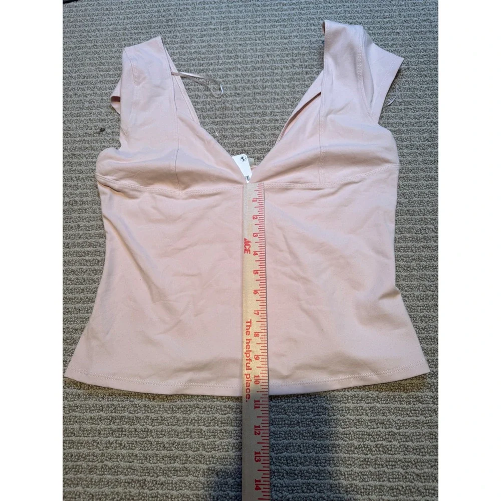 Free People Intimately Pink‎ Brami Tank Top NWT Size XL Seamless Crop Cami tyrie